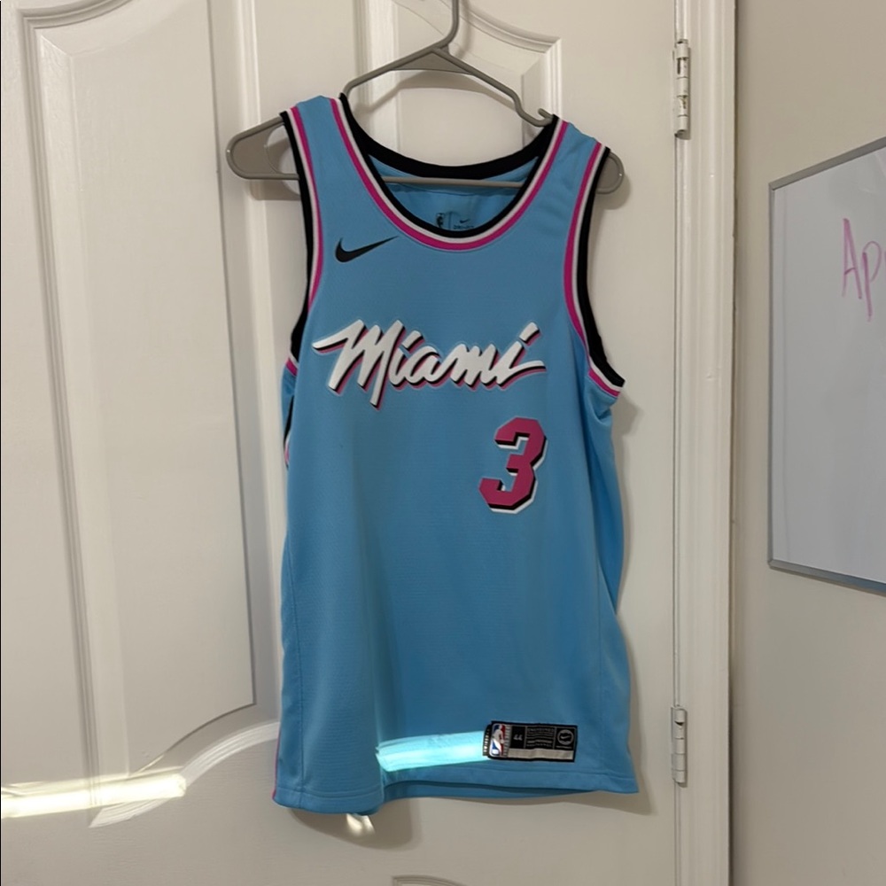 Nike Miami Basketball Jersey - Blue and Pink